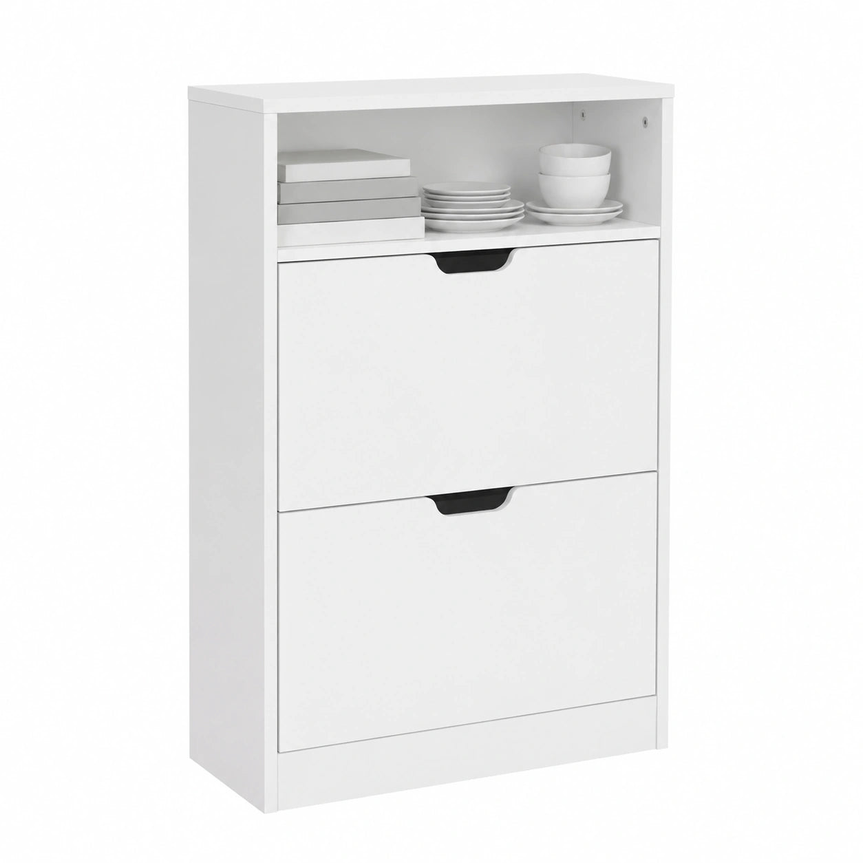 meuble-de-rangement-chaussures-2-portes-etagere-avec-compartiment-ouvert-separateur-ajustable-capacite-812-paires-blanc-jhkdteb800xj